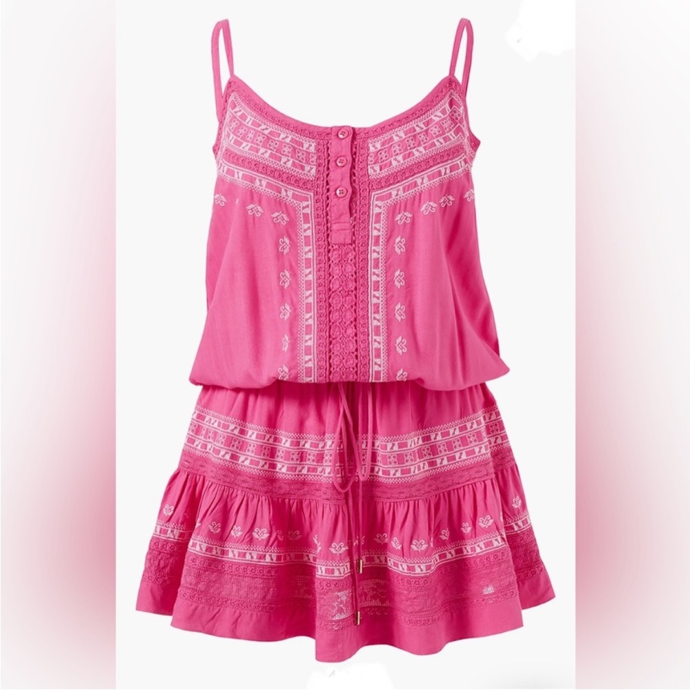 🩷💕 MELISSA ODABASH. Hot Pink ‘Karen’ Sundress — Swim Cover up ! GORGEOUS! 💕🩷